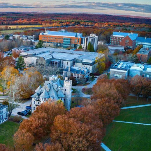 URI campus fall aerial