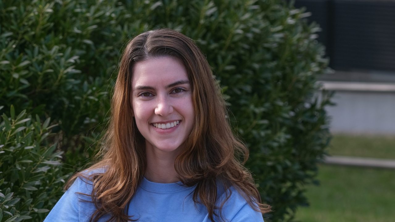 Kristen Chorzewski on URI's campus