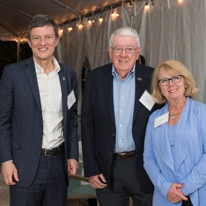 George and Mary Smith with President Marc Parlange