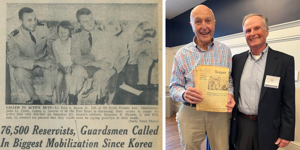 Jack Mazza '56 and Bill Greene '71