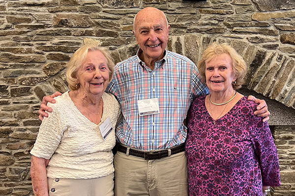 Sandie (Voelker) Aragona ’56, Jack Mazza '56, Dotty Mazza